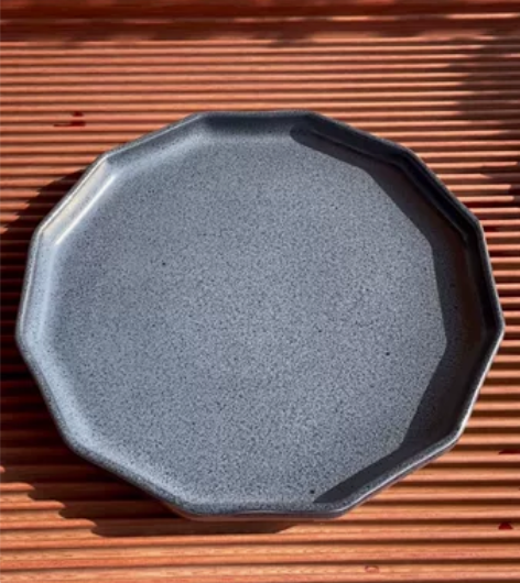 雾霾蓝雪花点菱形壶承微瑕 干泡盘 大茶盘 ...