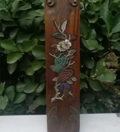 花梨木百宝嵌镇纸。900。有一定年份。不议...