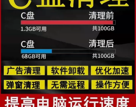 C盘清理软件电脑垃圾清理工具 系统盘磁盘硬...