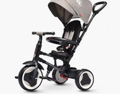 德国QPlay折叠儿童三轮车1-6岁脚踏车...