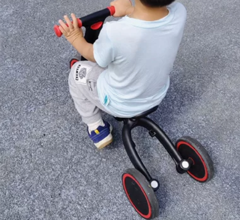 Hape儿童平衡车 二合一可折叠滑步自行脚...