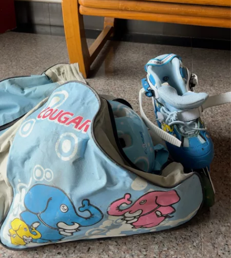 美洲狮轮滑鞋旱冰鞋套装，M号（34-37）...