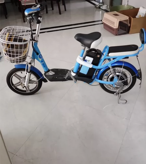 家用爱玛电动车自行车精品一辆，充一次电可以...