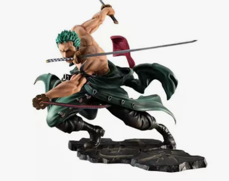 海贼王三千世界大号索隆手办阿修罗三刀流战斗...