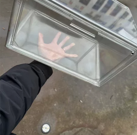 【230/10个】 加厚六面全亚克力鞋盒磁...