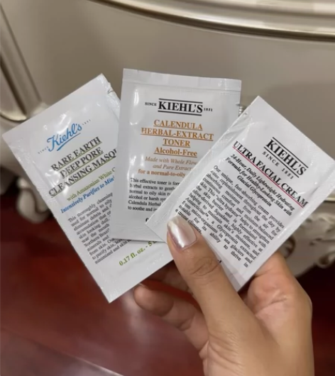 包邮科颜氏小样亚马逊白泥清洁面膜5ml、金...