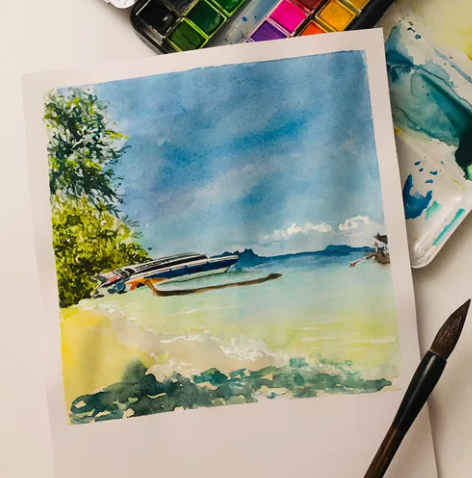 [超便宜]水彩画手绘（风景，人物，场景等）...