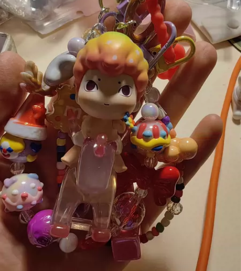 DIY全新正版娃厚油手绘珠车挂，可当车挂、...