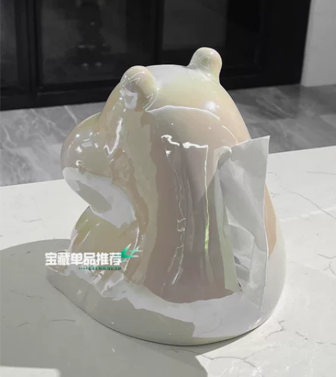 ins陶瓷纸巾盒摆件现代客厅茶几装饰品简约...