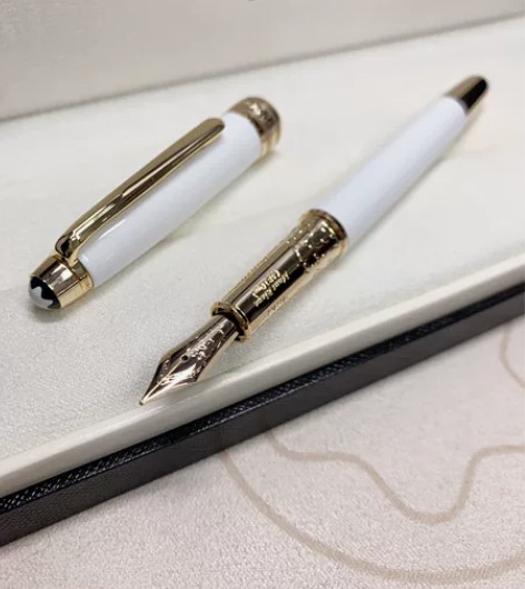 正品万宝龙勃朗峰钢笔镀金墨水笔 专柜正品，...