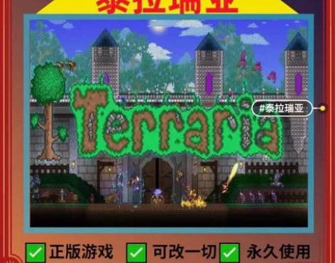 泰拉瑞亚steam正版全新白号 泰拉瑞亚T...