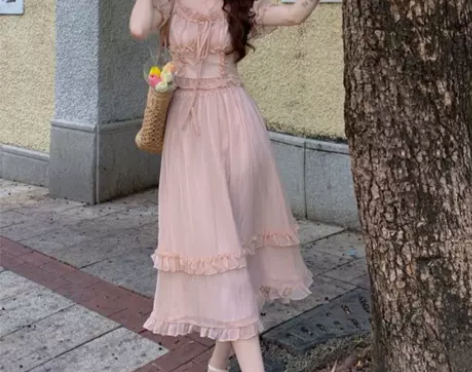 小香风套装裙两件套连衣裙2023新款超仙森...