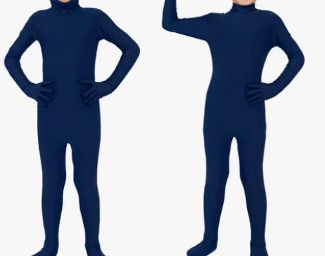 ?童装 隐形衣儿童隐身衣抠图摄影服艺术形体...