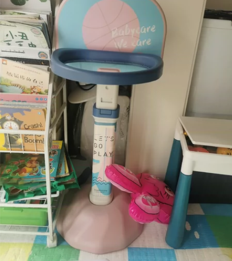 baby care篮球架 一直放阳台 太阳...