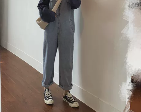 白菜价出背带裤 仅穿过3次。。m码，对我来...