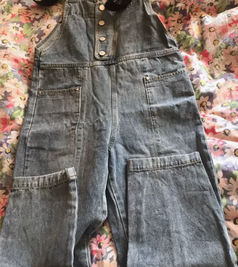 付邮费送减龄牛仔背带裤 110-130斤以...