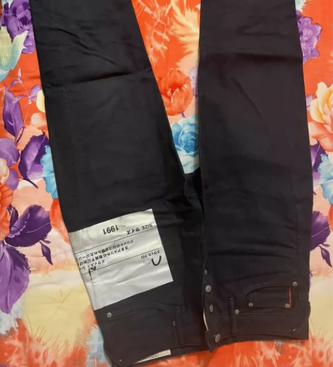 老款Evisu kuro牛仔裤,七分裤,尺...