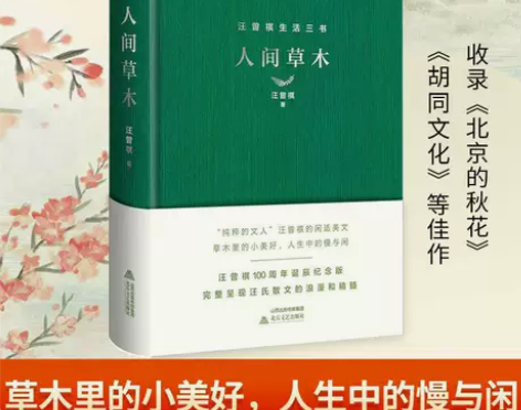 人间草木 精装 汪曾祺经典散文集100周年...