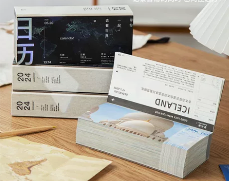 旅行日历2024年ins风高颜值台历高档网...