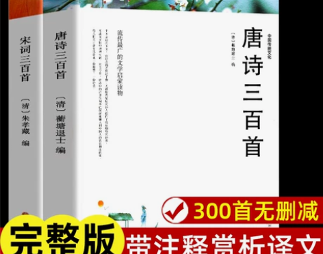 唐诗三百首 宋词三百首 正版全集完整版无删...