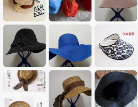 女帽时尚英伦风编织礼帽女士平顶沙滩遮阳帽太...