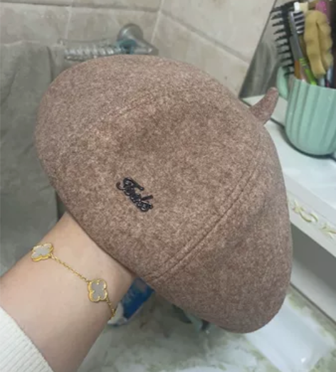 贝雷帽女秋冬季新款八角画家帽休闲百搭报童帽...