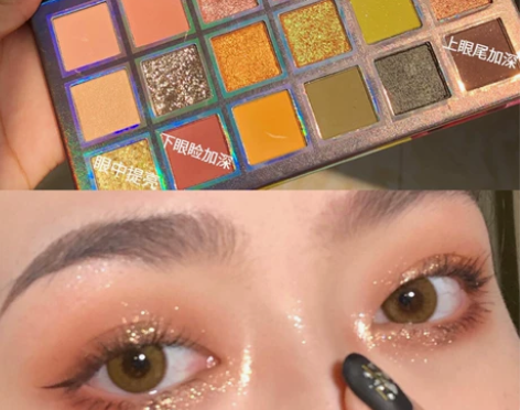 18色眼影盘ins超火眼影闪粉珠光防水眼线...