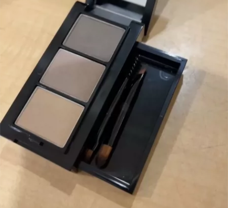 正品unny meet三色眉粉,咖啡棕,不...