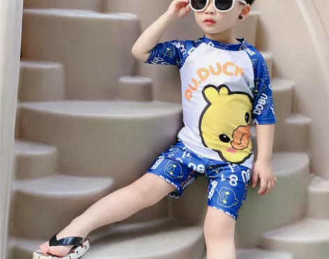 儿童泳衣男防晒速干宝宝泳裤小中大童分体游泳...