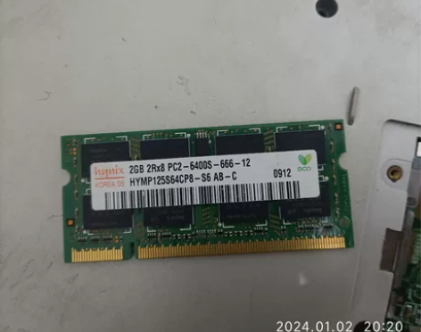 笔记本电脑内存卡PC2，2g内存！自用机淘...
