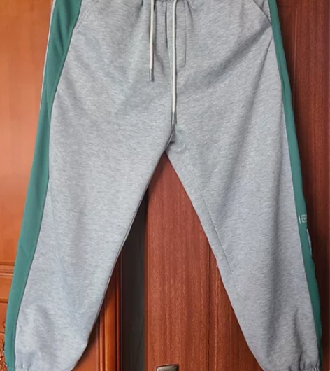 休闲运动裤子男夏薄款韩版潮流潮牌宽松针织卫...