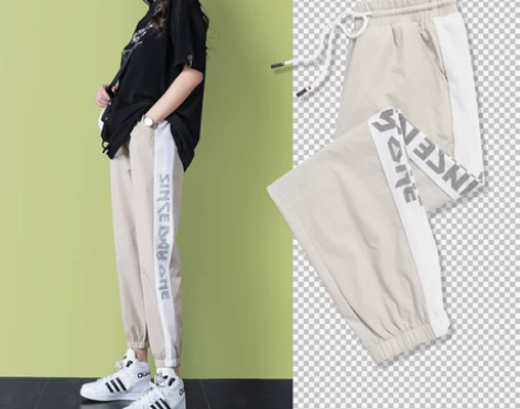 冰丝运动裤女宽松束脚春夏2020新款高腰薄...