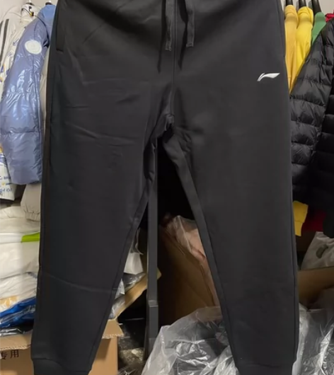 全新李宁男士加绒卫裤秋冬加绒运动长裤加绒运...