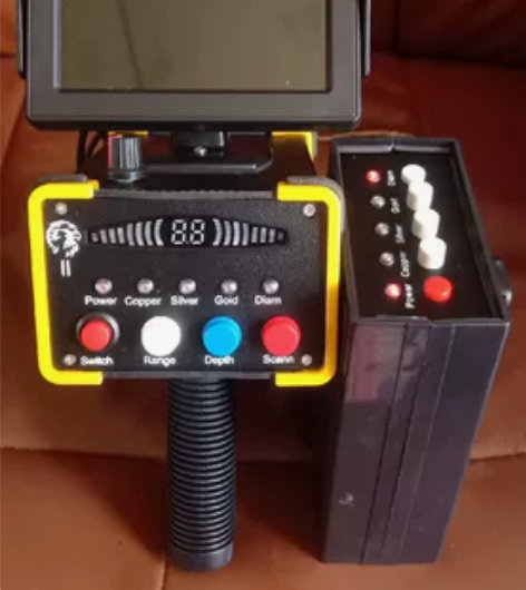 野外搜索金属探測器黑鹰2代可设置深度设置范...