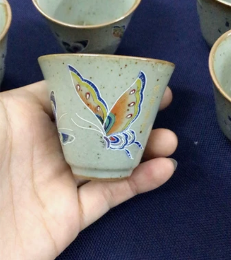 景德镇功夫茶杯陶瓷复古主人杯品茗杯单杯高温...