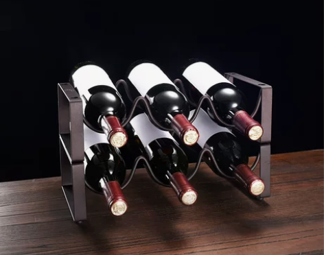 欧式创意红酒架摆件酒瓶架现代简约家用酒柜客...