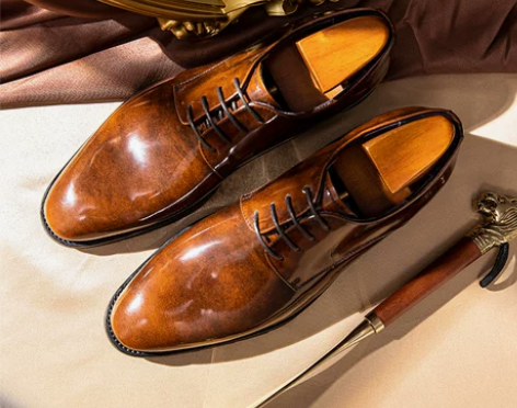 英伦风商务正装高端三接头结婚新郎皮鞋男真皮...