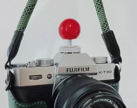 网红小红球热靴盖可爱游戏摇杆相机顶部装饰情...