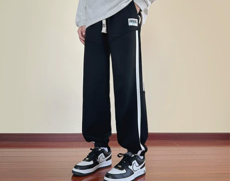 青少年春秋款裤子男孩13初中高中学生14运...