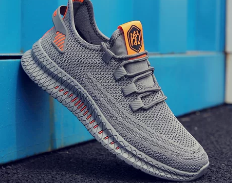 2023新款冬季秋冬网面飞织潮鞋男士运动休...