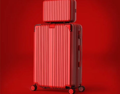 新娘结婚红色行李箱拉杆箱出嫁子母箱包陪嫁箱...