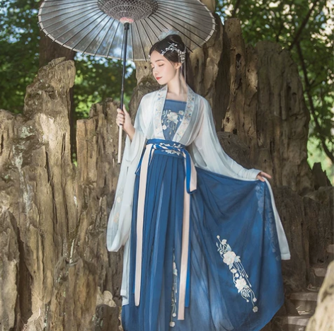 桔屿汉服（解语）如图大全套m 裙摆六米 有...