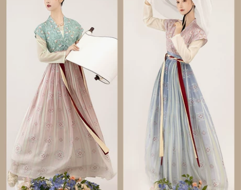 桔屿原创汉服女唐褙子对襟齐腰复原唐风古装日...