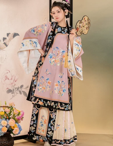 花唐骏世-清汉女服装汉服2023新款绿色重...