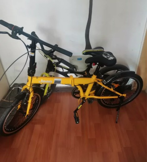 全新jeep自行车，可折叠，家里没地方放，...