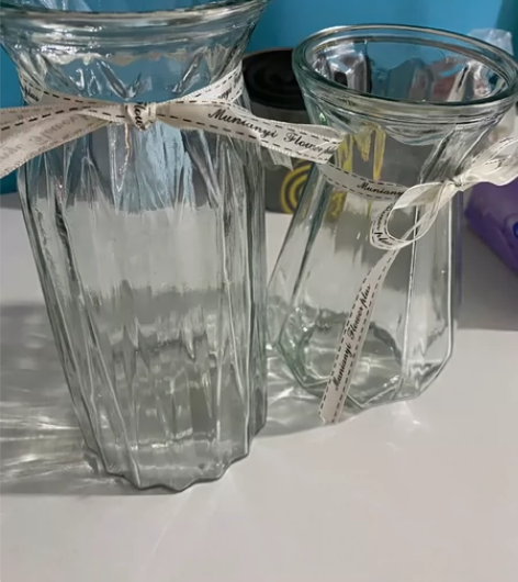 10.9元2个花瓶创意花瓶玻璃透明水养客厅...