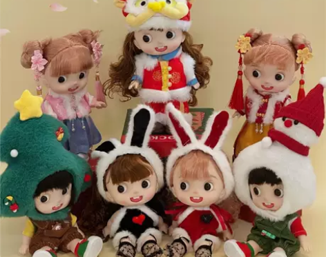 桃桃丸子圣诞宝宝小龙女兔女郎古风儿童角色扮...