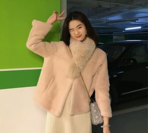 赠送耳罩！定制闭眼入 狐狸毛围脖气质百搭真...