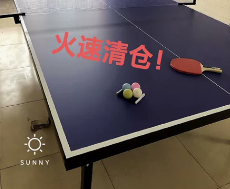 【火速清仓！】全新折叠乒乓球桌家用国标半价...