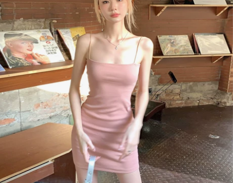 吊带连衣裙2024新款女春夏修身内搭打底小...